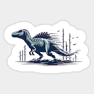 Minimalistic Spinosaurus Sticker